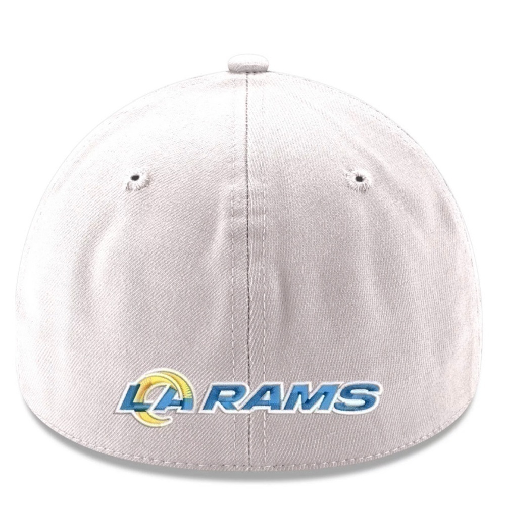 Los Angeles Rams New Era LA Logo Iced II 39THIRTY Hat White Medium/Large NEW - Picture 6 of 13